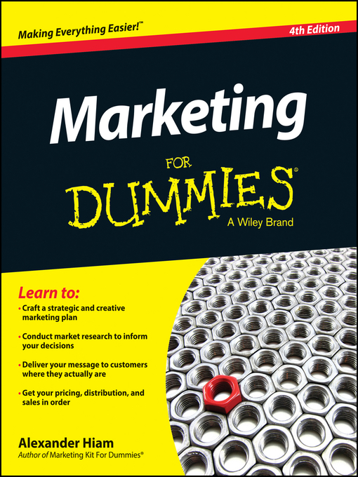 Title details for Marketing For Dummies by Alexander Hiam - Wait list